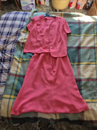 Conjunto de vestido rosa