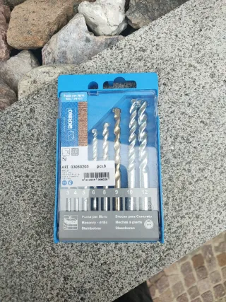 Punte trapano per Muro Krino Set 8 Pezzi