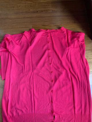 Blusa donna fucsia/fragola con tasche