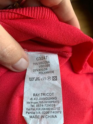 Blusa donna fucsia/fragola con tasche