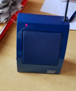 Radio a batteria blu