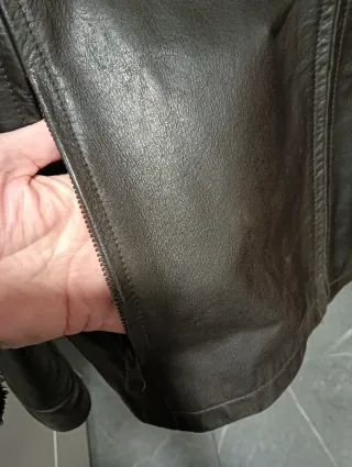 Cazadora Cuero Green Coast Marrón