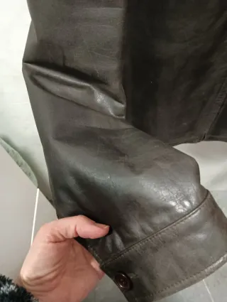 Cazadora Cuero Green Coast Marrón