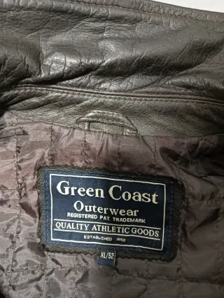 Cazadora Cuero Green Coast Marrón