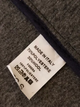 Cappotto lana uomo taglia S