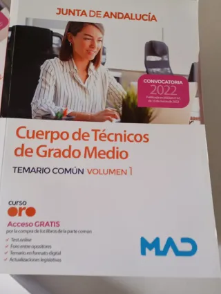 Libros oposiciones Mad Temario común