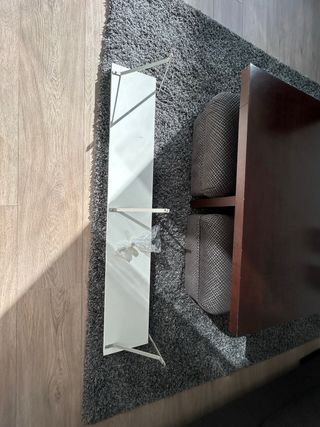 Balda madera blanca con 3 soportes