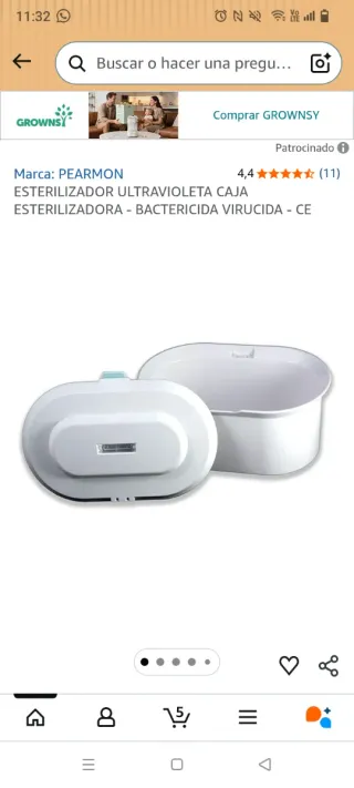 Esterilizador UV Caja Portátil