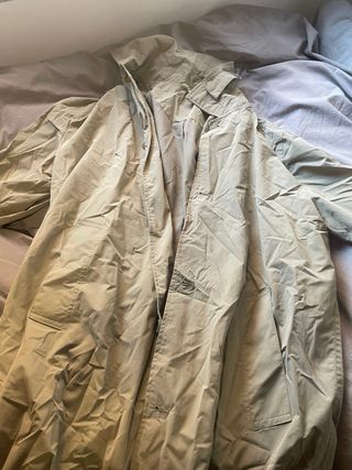 Gabardina Zara Talla S Verde Oliva