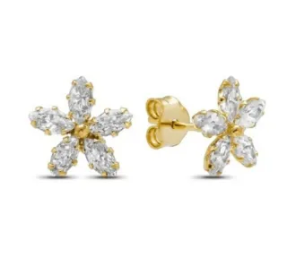 Pendientes Flor Mágica Oro 18 Klt