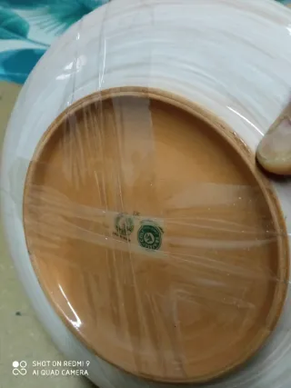 Set 6 Piatti Frutta Ceramica Bordo Oro