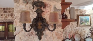 Aplique de pared antiguo hierro