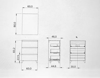 Mueble de baño con lavabo nuevo. Blanco.