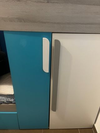 Litera infantil con armario y cajones