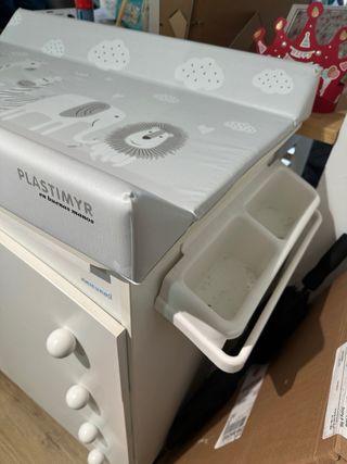 Cambiador bebé con bañera