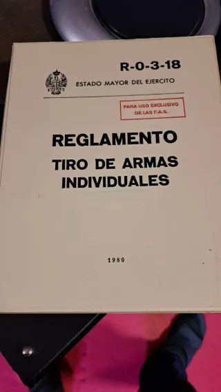 Reglamento Tiro de Armas Individuales 1980