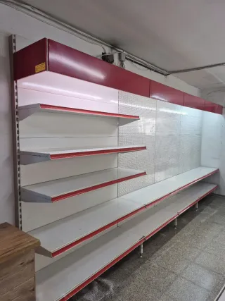 Lote módulos estanterías comercio