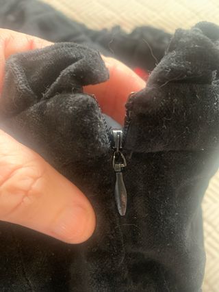 Falda Pedro del Hierro terciopelo negra