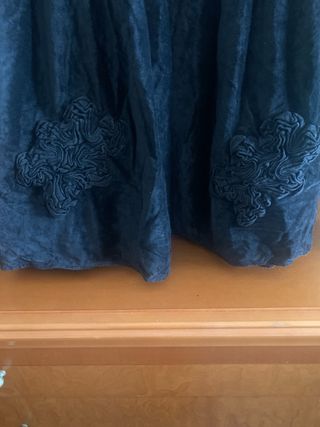 Falda Pedro del Hierro terciopelo negra