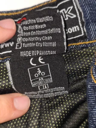 Pantalón Vaquero Moto 3XL Protecciones CE