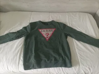 Sudadera Guess Jeans Verde Original.