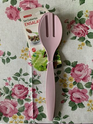Set Posate Insalata PlasticForte Rosa
