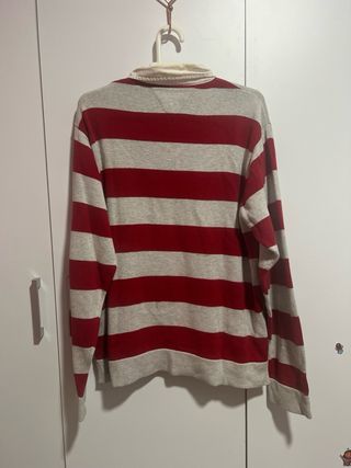 Jersey Tommy Hilfiger Rayas Rojas y Grises