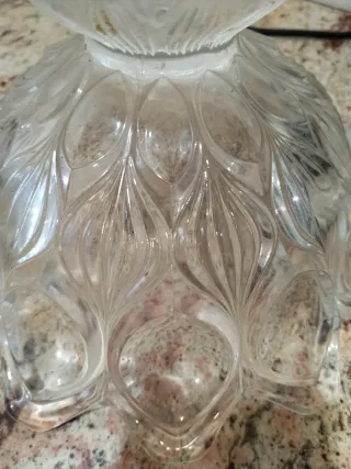 Centro de mesa de cristal antiguo