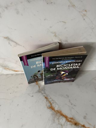 2 libros de rutas en bici sierra Madrid