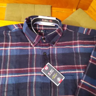 Camicia uomo SKY scozzese cotone caldo XL