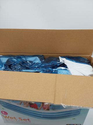 Intex Piscina Hinchable Infantil Rectangular, 305x183x56 cm, 1.020 litros, 3 Cámaras de Aire, Estable, Tapón de desagüe, Vinilo,