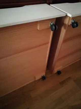 Cama nido de madera blanca