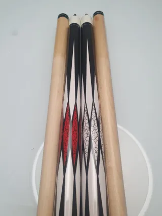 2 Tacos de Billar DIAMOND SUPERMAN WHITE Y RED