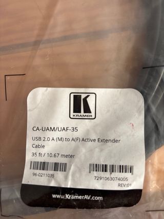 Cable Kramer USB 2.0 Extensor Activo 10,7 metros