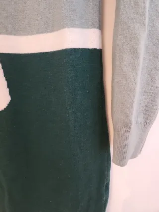 Vestido Kling verde y blanco