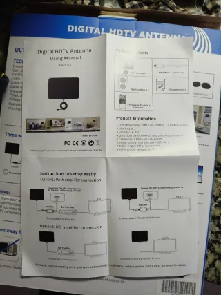 Antena HDTV Biling Digital Ultra-Thin