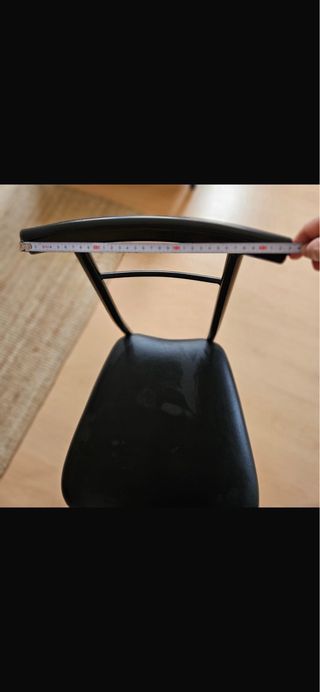 Juego de 4 sillas metálicas negras