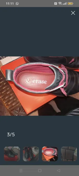 Lote Botines de cuero para hombre y cartera