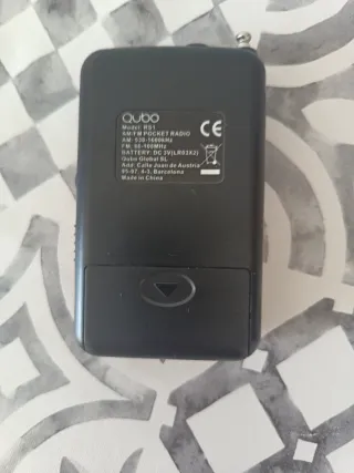Radio QUDO Portátil Negra