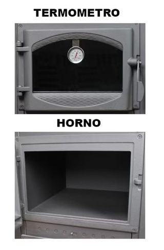ESTUFA LEÑA CON HORNO 11 kW