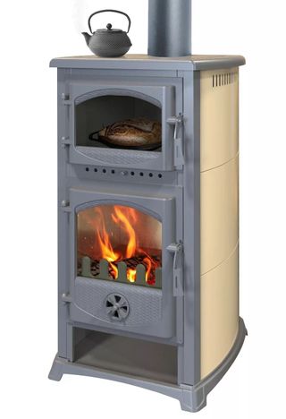 ESTUFA LEÑA CON HORNO 11 kW