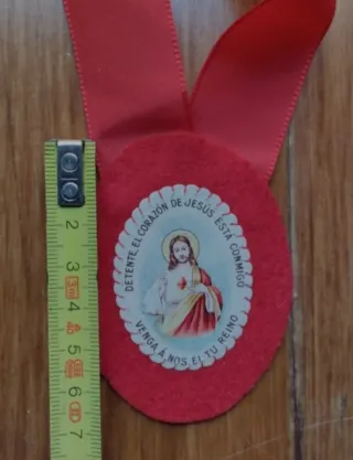 Escapulario de tela Sagrado Corazón de Jesús
