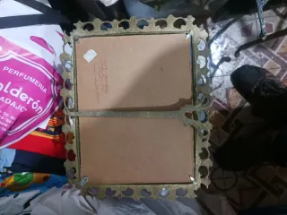 Espejo de pared dorado vintage