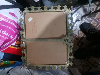 Espejo de pared dorado vintage