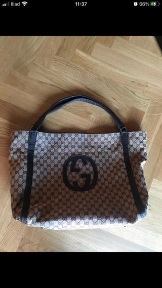 Borsa Gucci GG Canvas Tela Extra Large Vintage