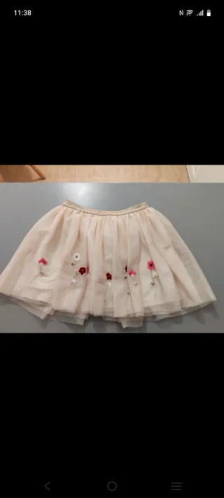 Lote 3 faldas tul niña