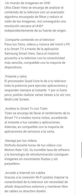 Samsung TV 50 Curva Smart TV 4K UHD Wifi
