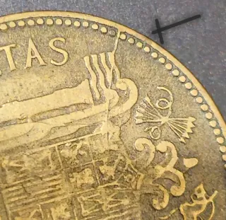 2.50 Pesetas Franco 1953 Error