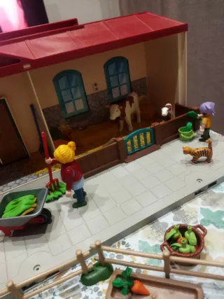 Azienda agricola Playmobil con giardino