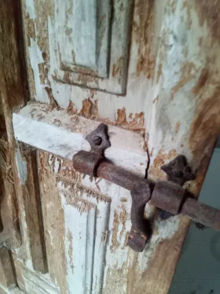 Puerta de madera tallada